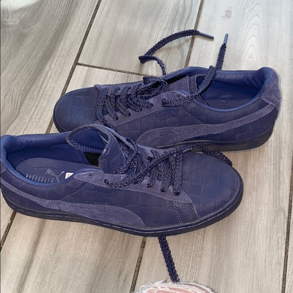 Puma x Solange navy suede patterned sneakers - Picture 9 of 9